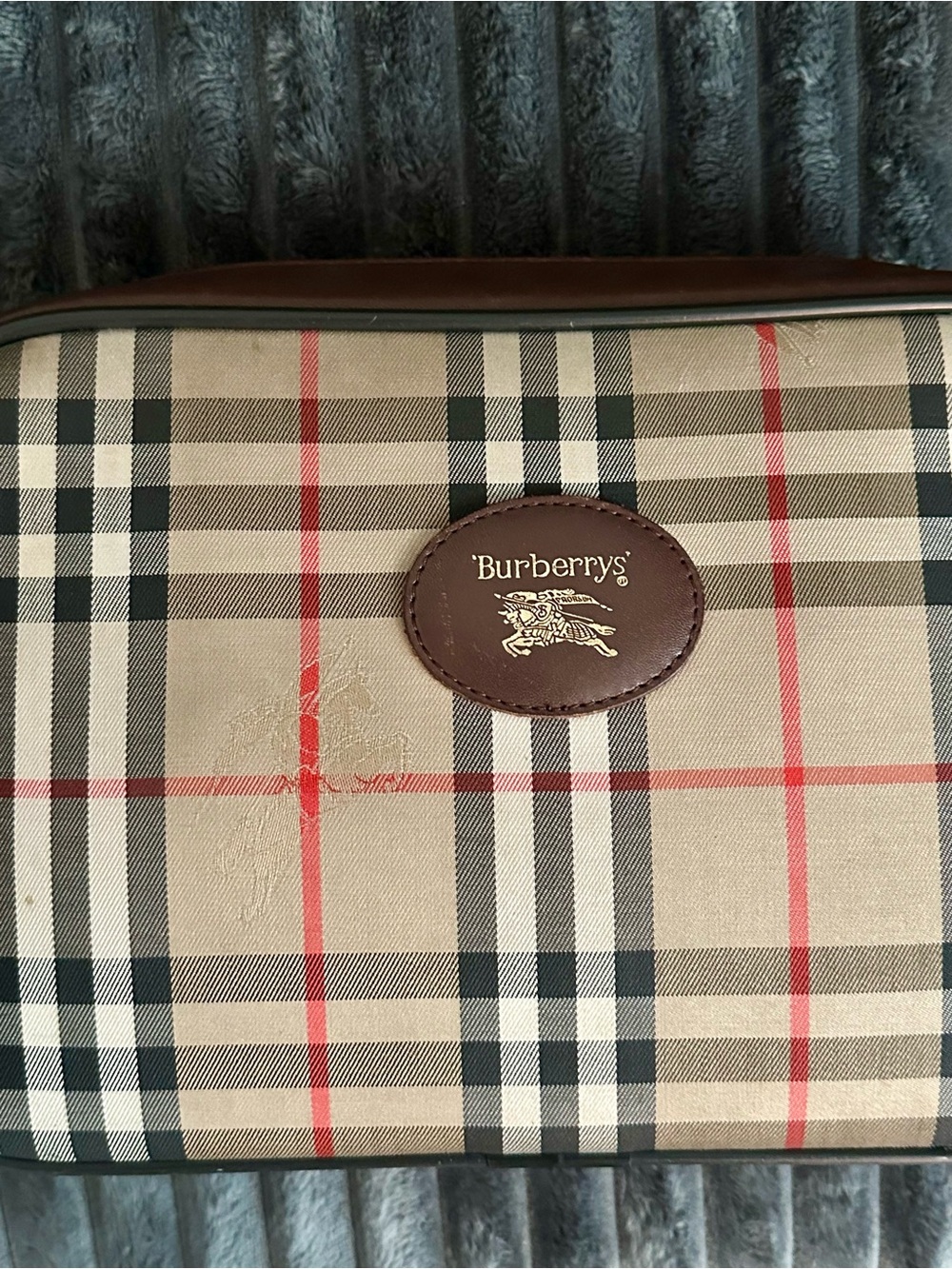 Burberrys 1980-1990 Nova Check Camera Bag crossbody Bag VINTAGE Messenger Bag - Picture 8 of 12